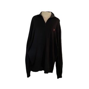 Men's Polo Golf Ralph Lauren 1/4 Zip Cotton Long Sleeve Pullover Sweater Size XL